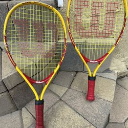 2 player tennis racket. 