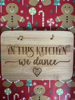 In This Kitchen We Dance Board Christmas Gift