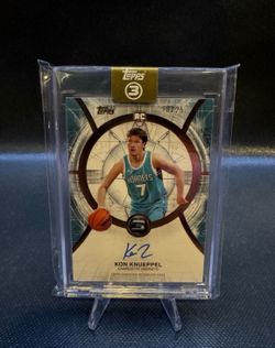 2025-26 Topps Three Kon Knueppel Bronze Autograph /25 Charlotte Hornets #RA-KK