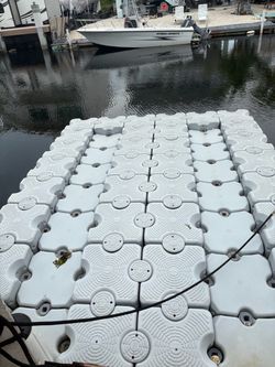 Hard Plastic Drive on Double Jetski Dock