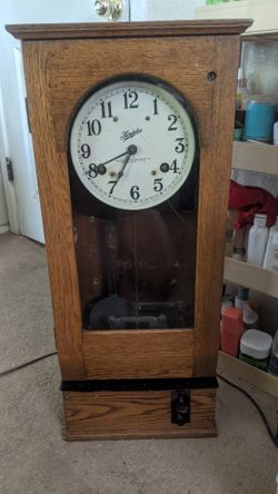 vintage Simplex Time Recorder clock from the early to mid-20th century $100 firm