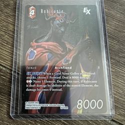 Final Fantasy Tcg Tears Of The Planet - Foil Full Arts Rubicante