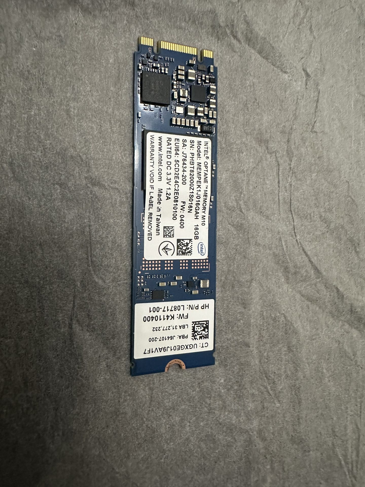 New Intel Optane Memory M10 SSD M.2 2280 16GB