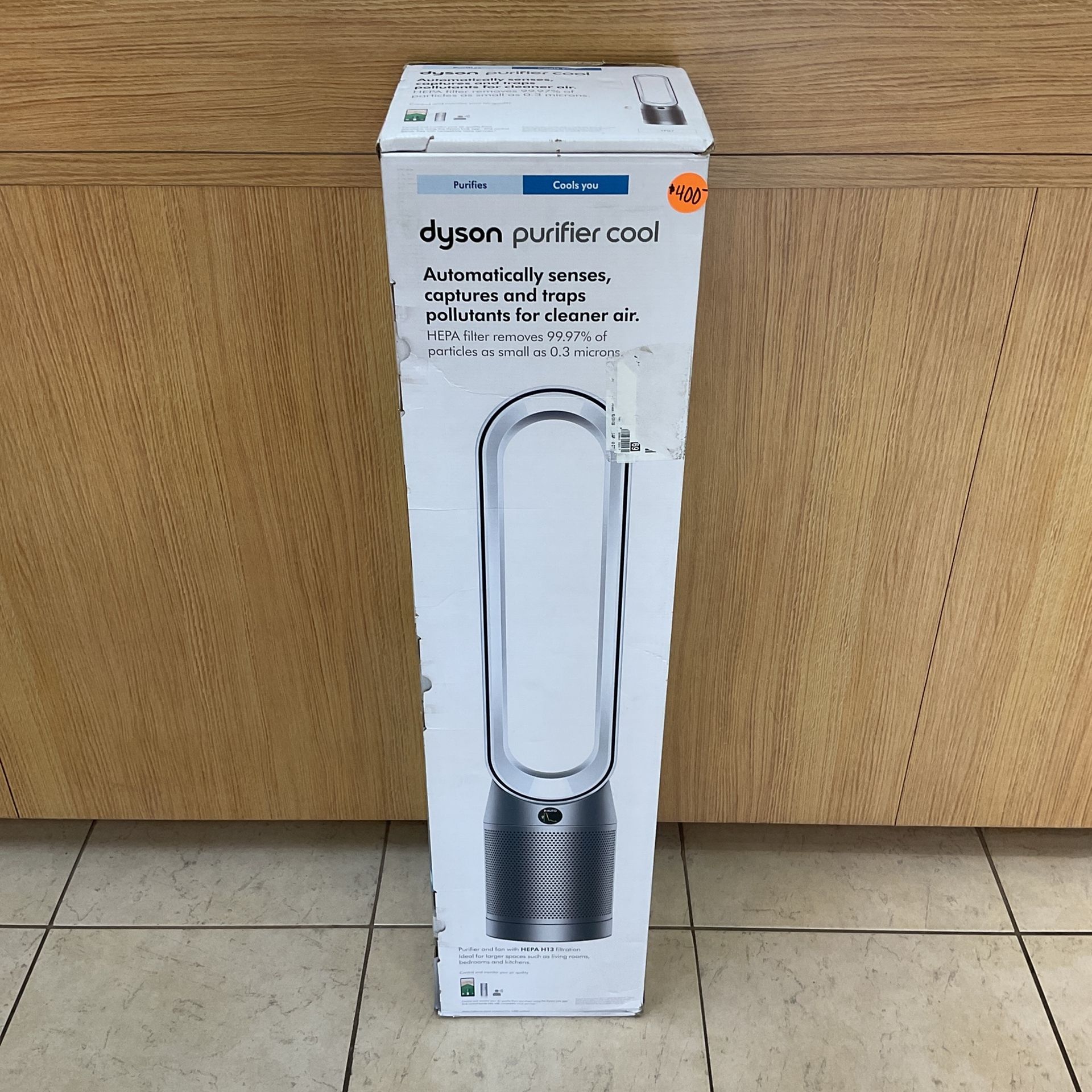 DYSON PURIFIER COOL WITH FAN AND HEPA H13 FiILTRATION.