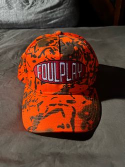 Foulplay orange camo cap