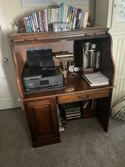 Antique Secretary Desk with Key