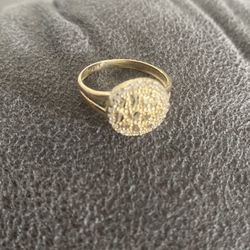 14k Gold Nugget Ring 