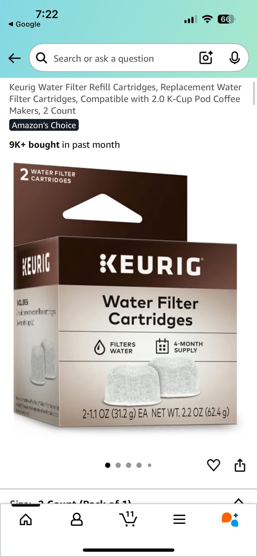 Keurig Water Filter Cartridges