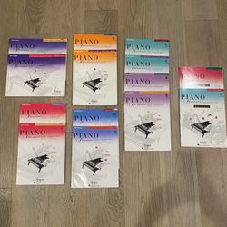 14 Books - Piano Adventures Lesson Books  (6)  + Technique Books (6) + Xmas Books (2) Books 