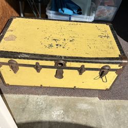 Free Old Yellow Large Trunk 