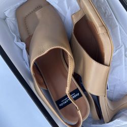 Angel Alarcón Square Toe Back Band Thong Sandals.