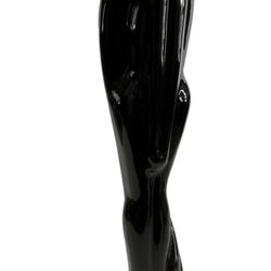 Vintage Mid Century Modern Royal Haeger High Gloss Black 20" Embrace Sculpture