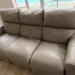 Leather Couch - Reclines