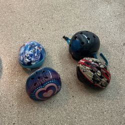 4 Children's Helmets 