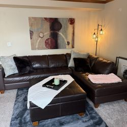 Sectional Couch & Ottoman 