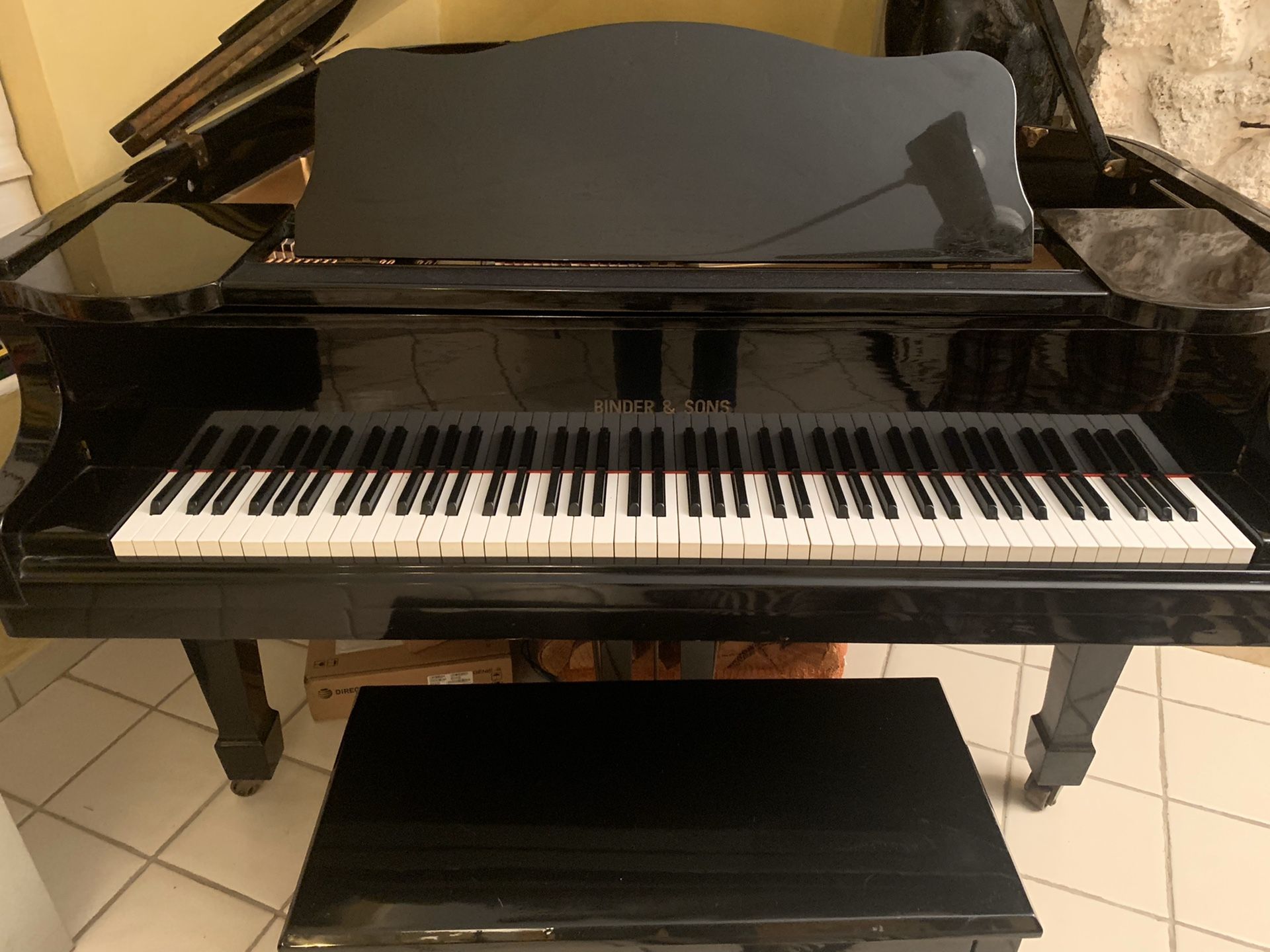 Binder Son Black Lacquer Baby Grand Piano For Sale In Miami Fl Offerup