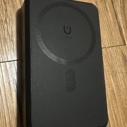 10000mah Magnetic Power Bank 22.5w Fast Charge With Stand/cables New Black