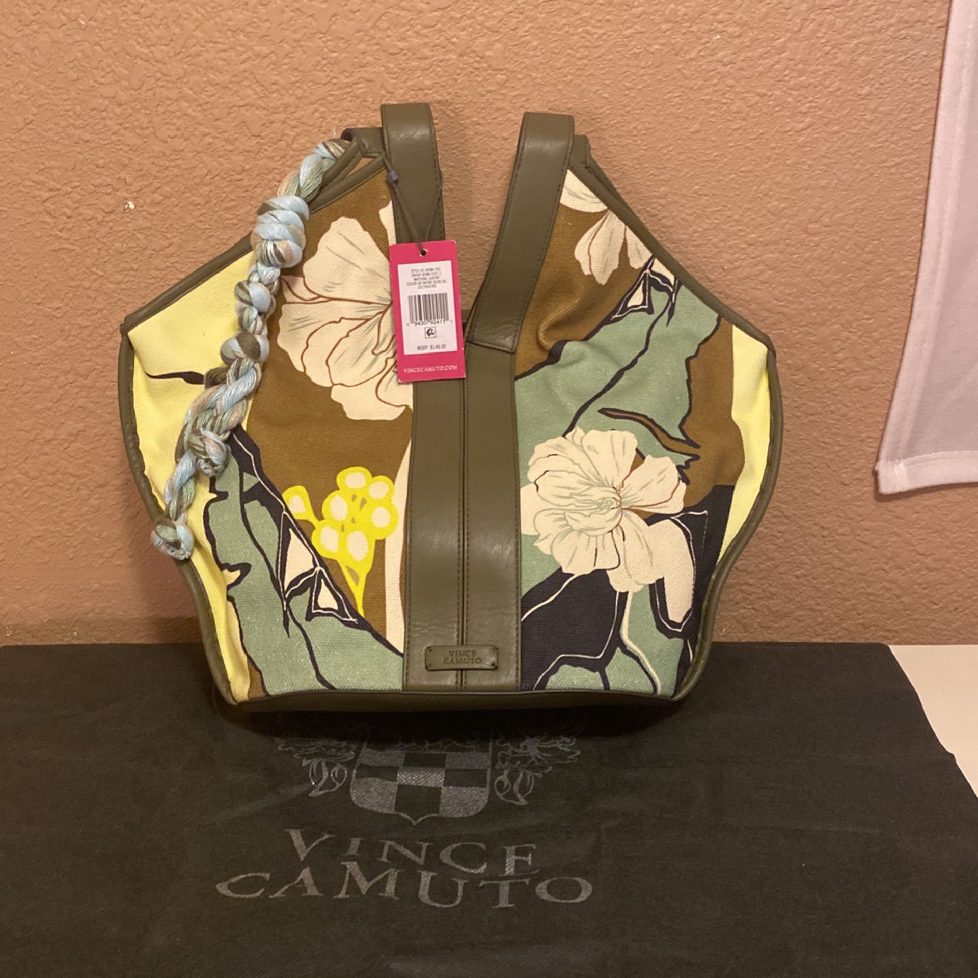 Vince Camuto Afina Tote Leather Shoulder Bag Or Hand Bag With Dust Bag $50 Firm C My Other Purses Ty