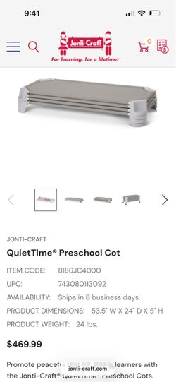 Jonti-Craft QuietTime Preschool Cots