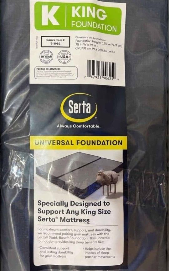 Serta King Foldable Foundation