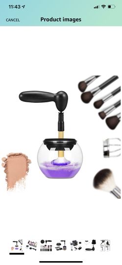 Automatic Makeup Brush Cleaner Electric Makeup Brush Cleaner Device and Dryer Electronic Cleaning Brush Machine Cosmetic Brush Washing Tools Cleans K