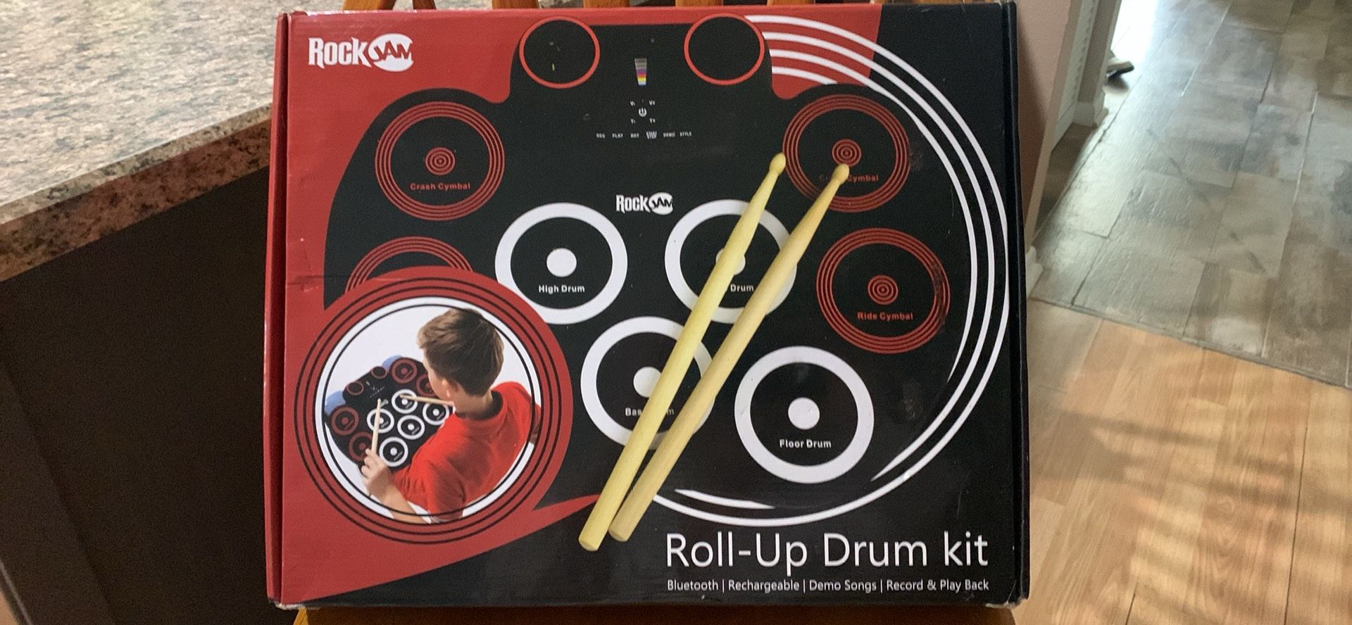 Rock Jam Rollup Drum Kit