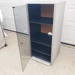 Media Storage Cabinet On Wheels 