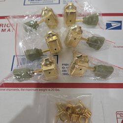 Gibson Les Paul Electric Guitar Grover Style Tuners Gold with Screws New