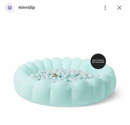 Minni dip inflatable ball pit with balls