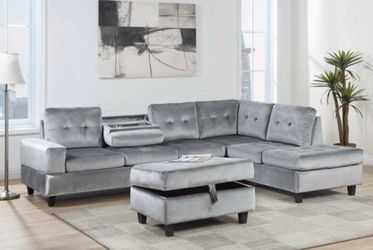 New grey sectional