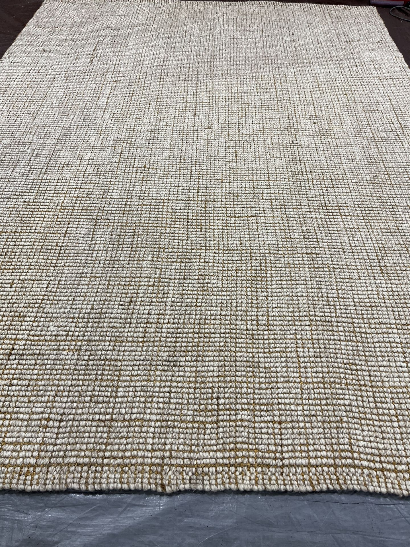 PENDING PiCKUP Pottery barn, 9 x 12 chunky wool jute, braided rug for