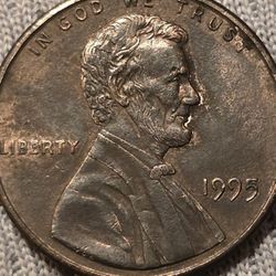 1995 DOUBLED DIE OBV LINCOLN CENT 