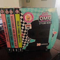 LOL Surprise Styling Head with Stick-on Hair for endless Styles -brand New!