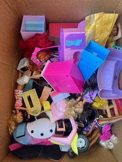 Barbies and accessories