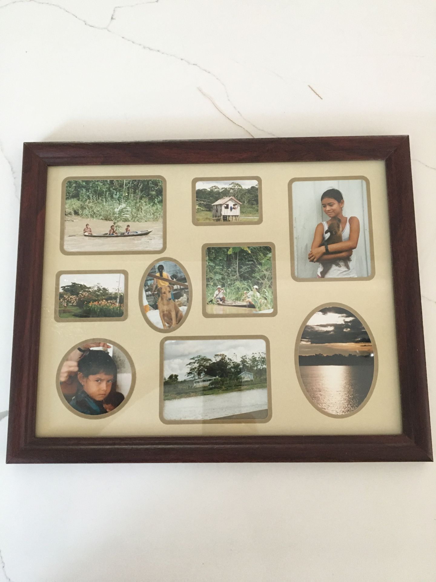 15 1/2” x 12 1/2” Wood Collage Photo Frame