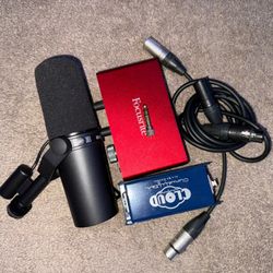 Shure Sm7b + Cloudlifter + Focusrite