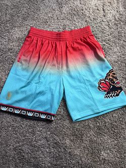 Mitchell & Ness Fadeaway Swingman Shorts 1996 Vancouver Grizzlies Mens Size XL