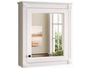 Assembled New Bathroomb Medicine Cabinet w/ Mirror Door & Adjustable Shelves 24" x 28" Wall Mounted