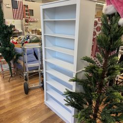 White Wooden BookShelf 8 Shelves 71”H