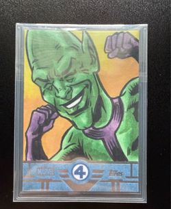 2026 Topps Finest Fantastic Four Impossible Man 1/1 Sketch Noval Hernawan