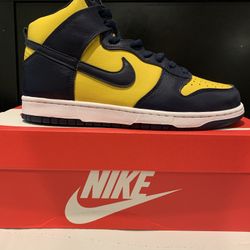 Nike Dunk High ‘Michigan’ Sz 9.5