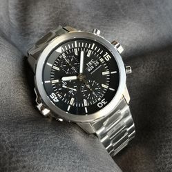 IWC Aquatimer Chronograph Black Dial Watch