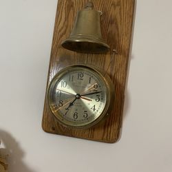 Brass Striking Bell Clock
