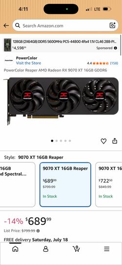 PowerColor Reaper AMD Radeon RX 9070 XT 16GB