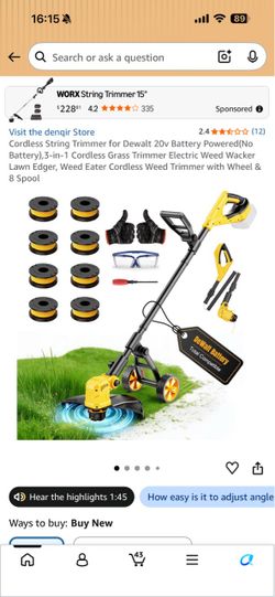 Cordless string trimmer