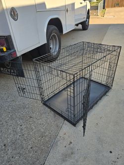 Lile new Large foldable 2 door pet crate kennel