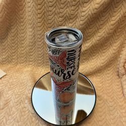 Beautifully Crafted wrapped Nurse Stainless Steel 20 oz Tumbler
