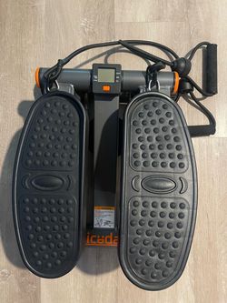 Mini Stair Stepper Exercise Machine with Resistance Bands – $35