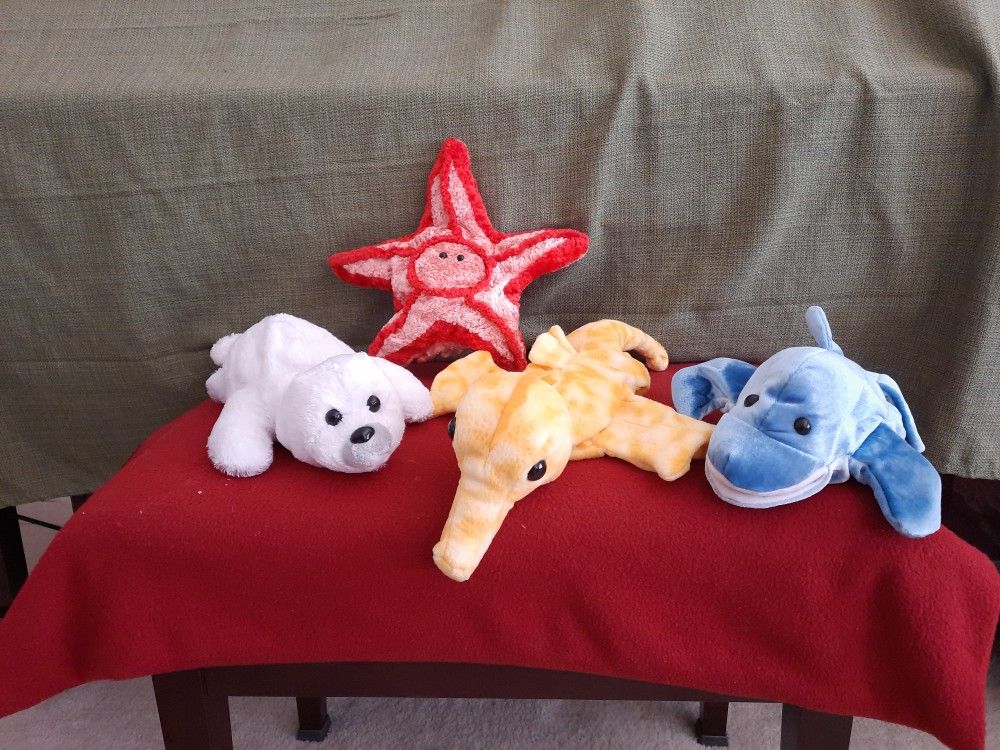 CALTOY Sea Creature Stuffed Animals Hand Puppet Set