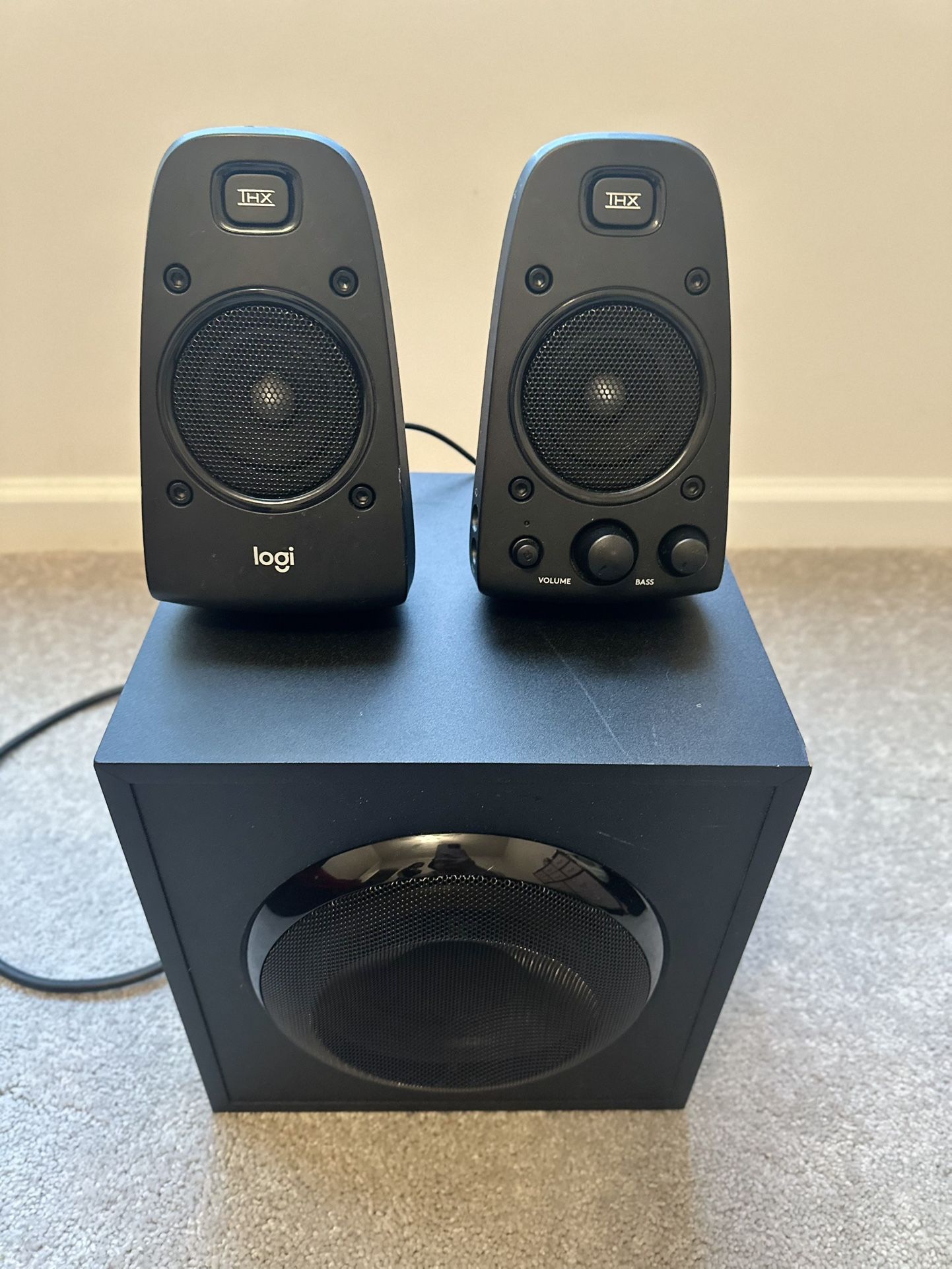Logitech Twin Speakers & Subwoofer For PC/TV/CONSOLE/COMPUTER/PHONE/CAR